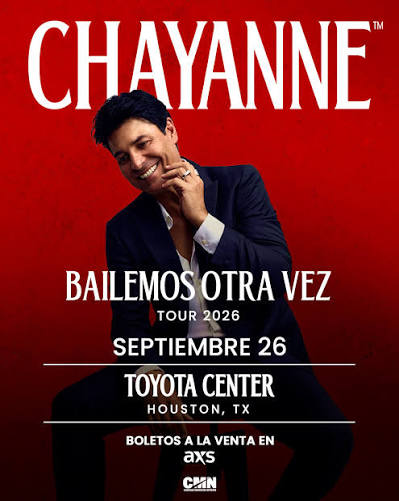 Chayanne 2026 concert poster